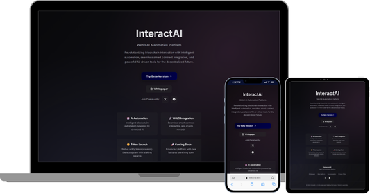 InteractAI Web3 AI Automation Platform